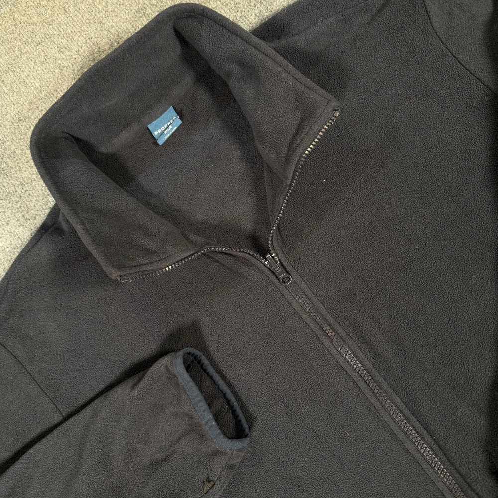 Propper Mens Black Full Zip Fleece Jacket Tactical Side Zip F5436 Size XL #4647